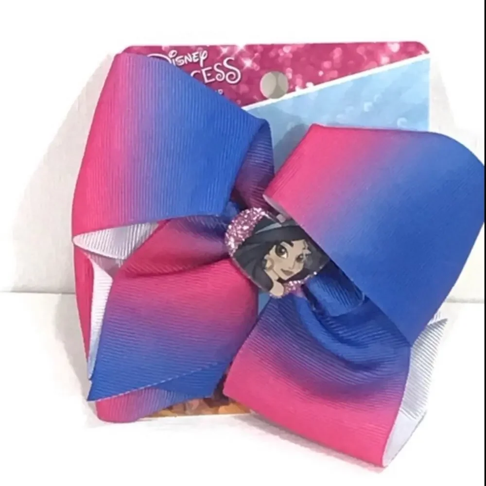 Disney Princess Jasmine Bow Clip, Pink, Blue